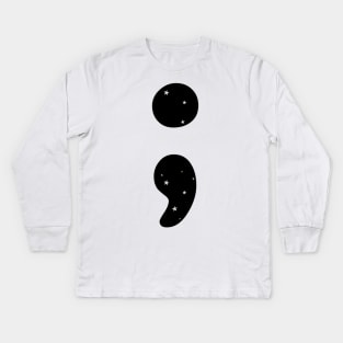 Starry Semicolon Kids Long Sleeve T-Shirt